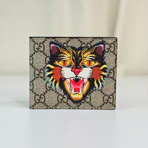 Gucci GG Logo Supreme Limited Edition Wallet Iconic Tiger Design